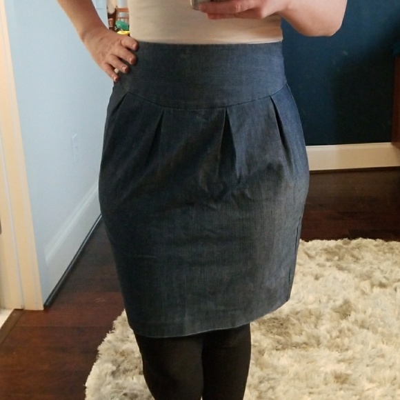 Jean pencil skirt - Picture 4 of 5